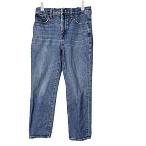 Madewell Classic Straight Jean Women 26P Blue Sustainable Minimalist Classic